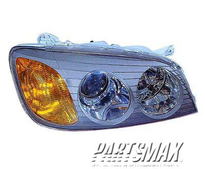 2502 | 2001-2001 HYUNDAI XG300 LT Headlamp assy composite includes park/signal/marker lamps; w/o HID | HY2502120|9210139051