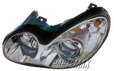 2502 | 2002-2005 HYUNDAI SONATA LT Headlamp assy composite all | HY2502126|921013D050