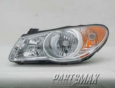 2502 | 2007-2009 HYUNDAI ELANTRA LT Headlamp assy composite Sedan | HY2502138|921012H050