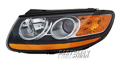 2502 |  2007-2009 HYUNDAI SANTA FE LT Headlamp assy composite From 7-11-07; w/Non-replaceable bulbs | HY2502150|921010W060