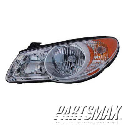 1150 | 2010-2010 HYUNDAI ELANTRA LT Headlamp assy composite Sedan | HY2502153|921012H051