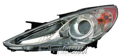 2502 | 2011-2014 HYUNDAI SONATA LT Headlamp assy composite LIMITED|SE; Halogen; Type 2; Chrome Bezel | HY2502157|921013Q100