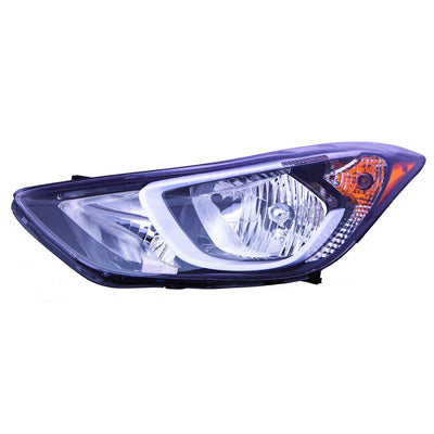 2502 | 2014-2016 HYUNDAI ELANTRA LT Headlamp assy composite Korea Built; w/o LED Position Lamp | HY2502189|921013X280