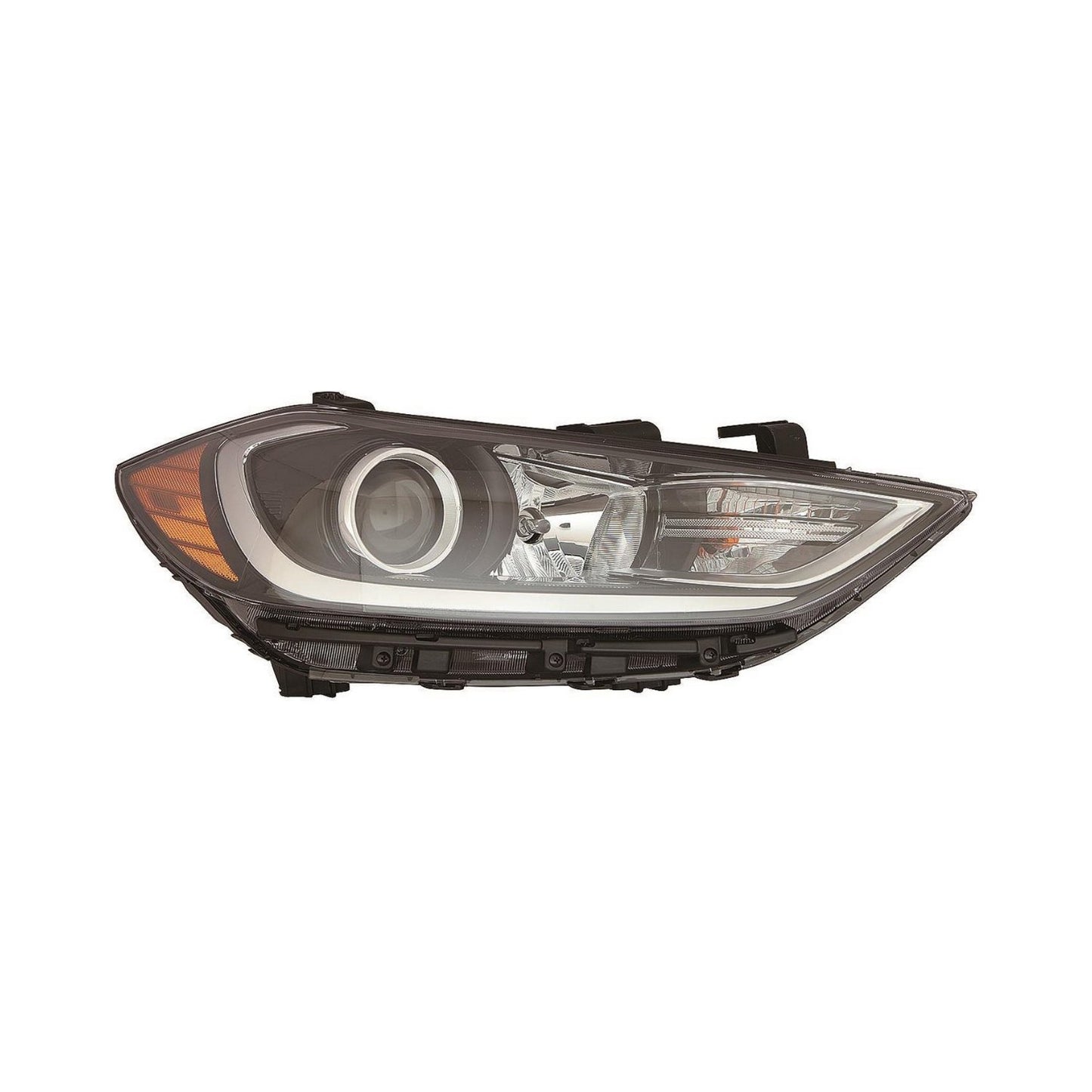 2503 | 2017-2018 HYUNDAI ELANTRA RT Headlamp assy composite Halogen; w/DRL | HY2503204|92102F2050