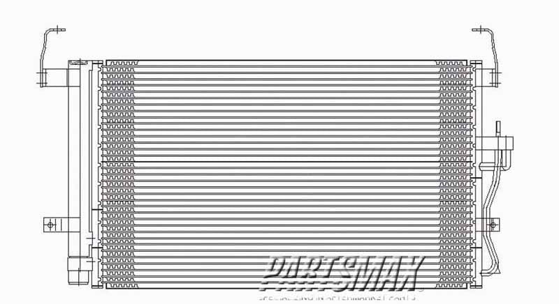 3030 | 2001-2006 HYUNDAI ELANTRA Air conditioning condenser all | HY3030101|976062D000