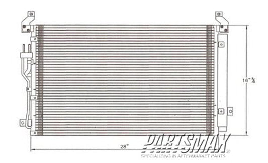 3030 | 2007-2012 HYUNDAI VERACRUZ Air conditioning condenser all | HY3030140|976063J100