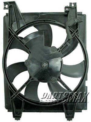 3113 | 2003-2008 HYUNDAI TIBURON Condenser fan electric fan assembly | HY3113108|977302C000