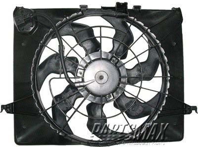 3115 | 2011-2014 HYUNDAI SONATA Radiator cooling fan assy Exc HYBRID; 2.4L; M/T | HY3115129|253803Q170