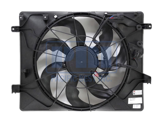 3115 | 2013-2016 HYUNDAI GENESIS COUPE Radiator cooling fan assy 3.8L; Single Fan Assy | HY3115148|253802M280