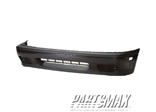 1000 | 1991-1996 INFINITI G20 Front bumper cover w/o fog lamps; matte-black | IN1000126|IN1000126