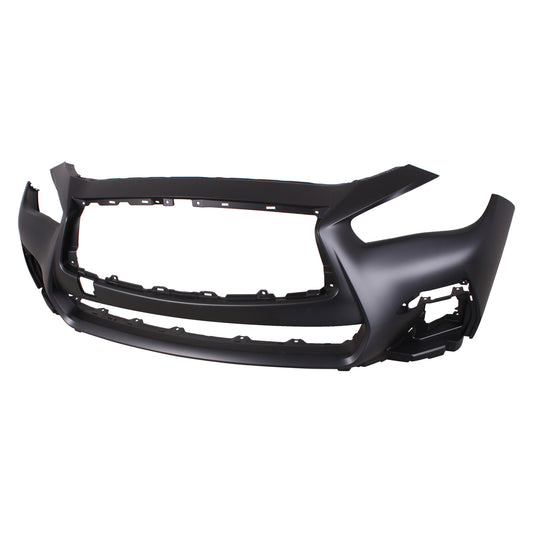 250 | 2018-2019 INFINITI Q50 Front bumper cover RED SPORT|SPORT; w/o Object Sensors; prime | IN1000282|620226HJ0H