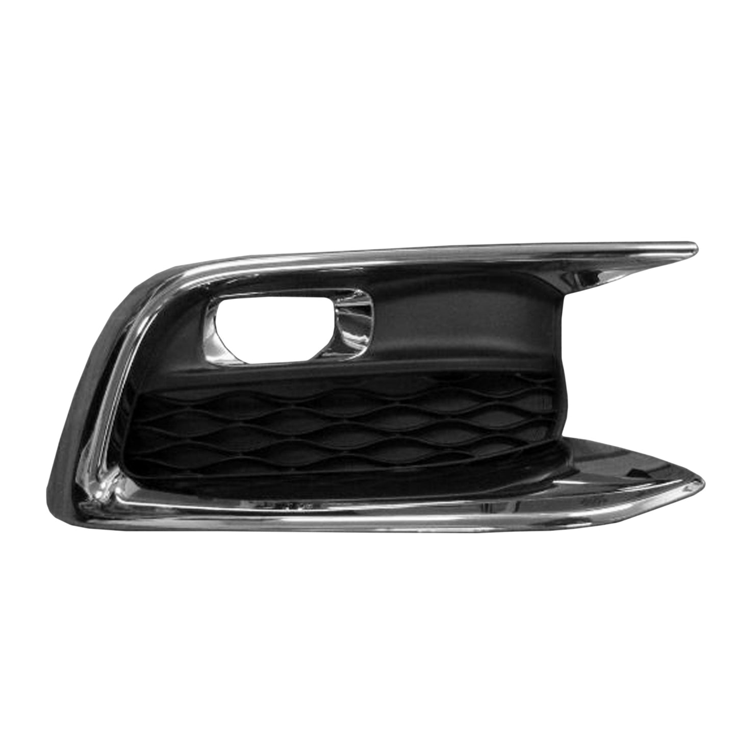 530 | 2016-2019 INFINITI QX60 RT Front bumper insert Fog Lamp Bezel; From 7-16; Chrome | IN1039112|622569NC2A