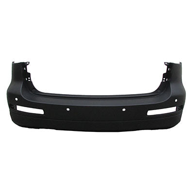 1100 | 2008-2012 INFINITI EX35 Rear bumper cover JOURNEY; w/o Around View Monitor; 4 Sensor Holes; prime | IN1100130|HEM221BA4H