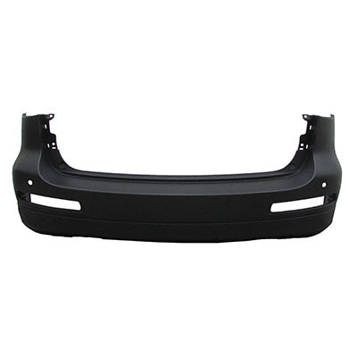 1100 | 2008-2012 INFINITI EX35 Rear bumper cover JOURNEY; w/Around View Monitor; 2 Sensor Holes; prime | IN1100131|HEM221BA2H