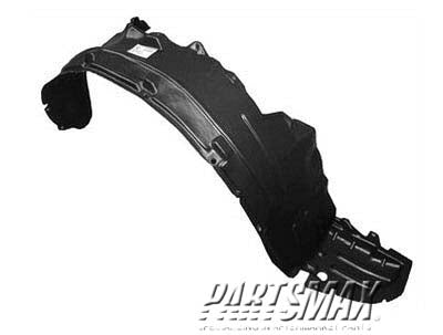 1249 | 1996-1999 INFINITI I30 RT Front fender inner panel fender liner | IN1247101|638403L000