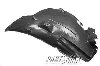 1248 | 2009-2013 INFINITI G37 LT Front fender inner panel Conv; w/Premium Pkg; Rear | IN1248113|63843JL00A