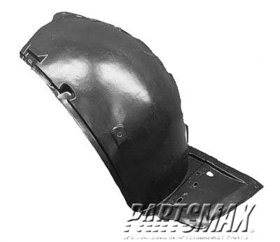 1249 | 2009-2010 INFINITI G37 RT Front fender inner panel SPORT; Conv; Front | IN1249112|63844JL03A