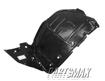 150 | 2003-2007 INFINITI G35 LT Front fender splash shield 2dr coupe; front | IN1250106|63845AM800