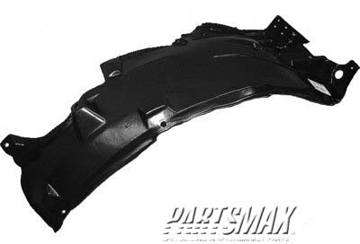 150 | 2005-2006 INFINITI G35 LT Front fender splash shield 4dr sedan; rear | IN1250107|63843AC500