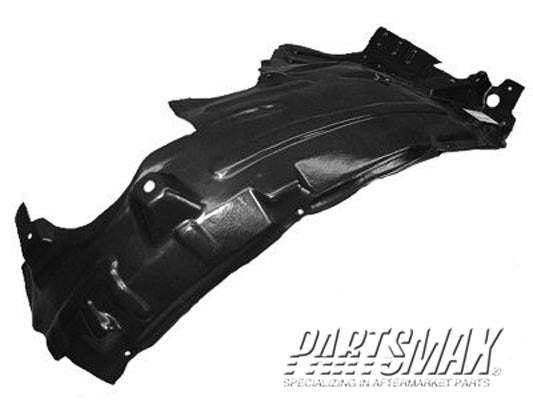 1250 | 2003-2004 INFINITI G35 LT Front fender splash shield 4dr sedan; manual trans; rear | IN1250109|63843AC100