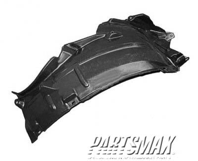 1250 | 2003-2008 INFINITI FX35 LT Front fender splash shield plastic liner; rear | IN1250112|63843CG000