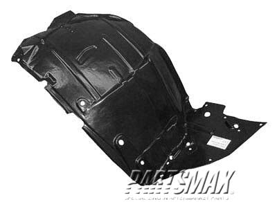 160 | 2003-2007 INFINITI G35 RT Front fender splash shield 2dr coupe; front | IN1251106|63844AM800