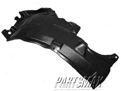 160 | 2005-2006 INFINITI G35 RT Front fender splash shield 4dr sedan; rear | IN1251107|63842AC500