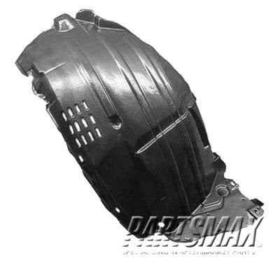 1251 | 2006-2008 INFINITI FX45 RT Front fender splash shield plastic liner; front | IN1251117|63844CL70A