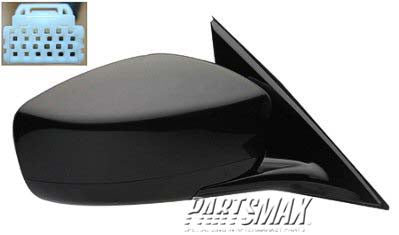 1321 | 2009-2010 INFINITI G37 RT Mirror outside rear view Sedan; Power; w/Premium Pkg; w/Cover; PTM; see notes | IN1321117|963011NC4A-PFM