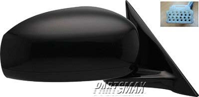 1321 | 2006-2008 INFINITI M35 RT Mirror outside rear view To 1-08; Power; Heated; w/Memory; w/Cover; PTM; see notes | IN1321121|96301EH100-PFM