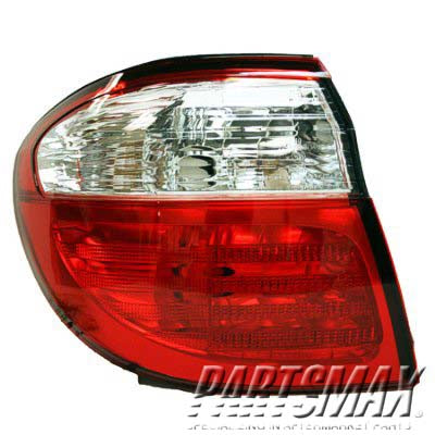2220 | 2000-2001 INFINITI I30 LT Taillamp lens/housing quarter panel mounted; from 4/00 | IN2818101|265592Y011