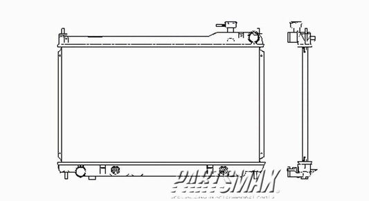 3010 | 2003-2004 INFINITI G35 Radiator assembly 4dr sedan; w/auto trans; to 10/03 | IN3010114|21460AQ800