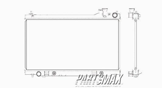 3010 | 2003-2006 INFINITI G35 Radiator assembly Sedan | IN3010118|21460AM900