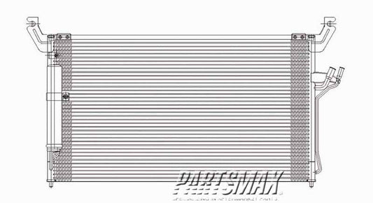 3030 | 2003-2008 INFINITI FX45 Air conditioning condenser all | IN3030120|92100CG010