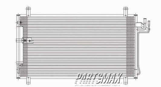 3030 | 2003-2006 INFINITI G35 Air conditioning condenser 4dr sedan; from 8/02 | IN3030121|92100AM600