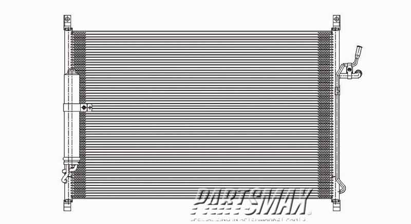 3030 | 2006-2010 INFINITI M35 Air conditioning condenser all | IN3030122|92100EG000