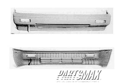 1000 | 1987-1989 ISUZU I-MARK Front bumper cover from 7/86; prime | IZ1000106|8943340321