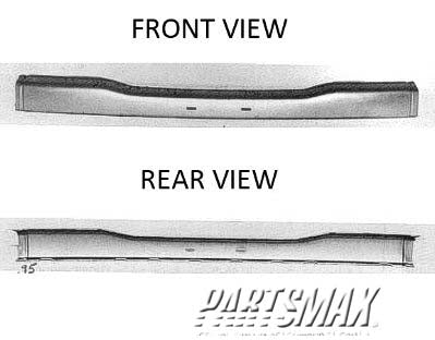 1002 | 1993-1994 ISUZU PICKUP Front bumper face bar USA built; black | IZ1002116|8971283670