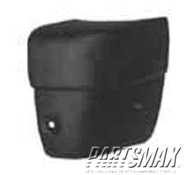 1105 | 1993-1997 ISUZU RODEO RT Rear bumper extension outer black | IZ1105103|8970842421