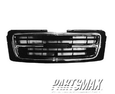 1200 | 1998-1999 ISUZU TROOPER Grille assy black & silver (code 826) | IZ1200132|8971597595