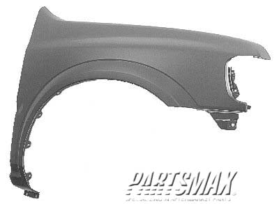 1241 | 2000-2004 ISUZU RODEO RT Front fender assy w/o fender flares | IZ1241129|8971234044