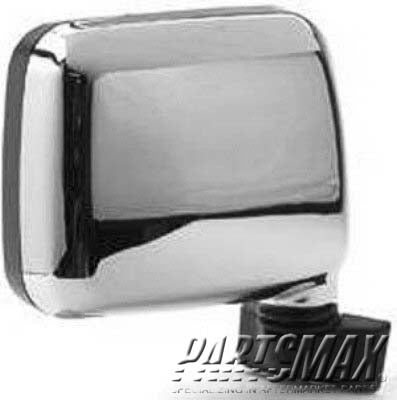1321 | 1988-1993 ISUZU PICKUP RT Mirror outside rear view foldaway; bright | IZ1321108|8970851051