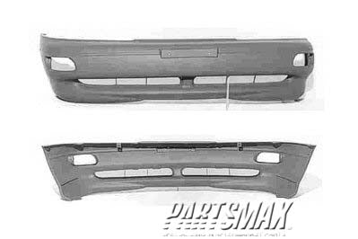 1000 | 1995-1997 KIA SEPHIA Front bumper cover LS/GS models; from 10/94; prime | KI1000106|0K24W50030CXX