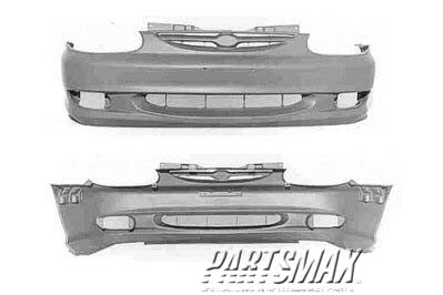 1000 | 1998-2001 KIA SEPHIA Front bumper cover prime | KI1000108|0K2A150030XX