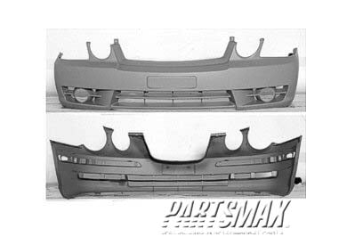 1000 | 2003-2006 KIA MAGENTIS Front bumper cover prime | KI1000123|865113C210XX