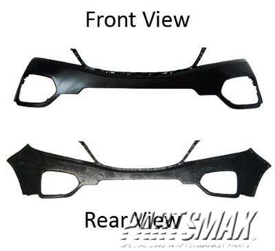 1000 | 2011-2013 KIA SORENTO Front bumper cover w/o Sport Pkg; prime | KI1000149|865111U000