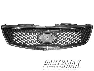 1200 | 2010-2010 KIA FORTE Grille assy w/Chrome Mldg | KI1200139|863501M010