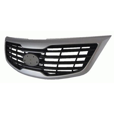 1200 | 2011-2012 KIA SPORTAGE Grille assy Black Insert; w/Painted Silver Molding | KI1200148|863503W010