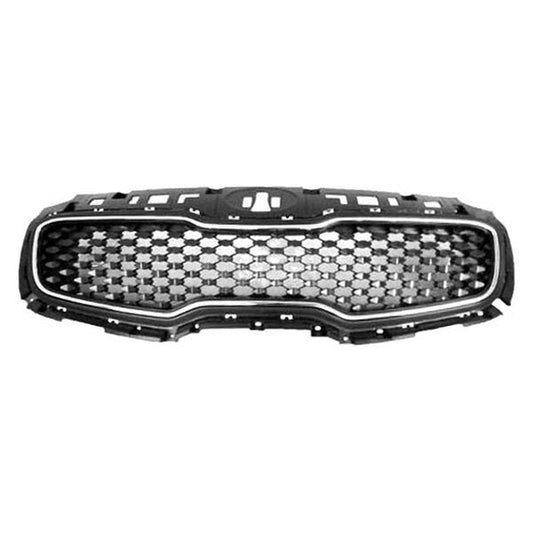 1200 | 2017-2019 KIA SPORTAGE Grille assy FWD; Flat Black; w/Chrome Frame | KI1200194|86350D9000