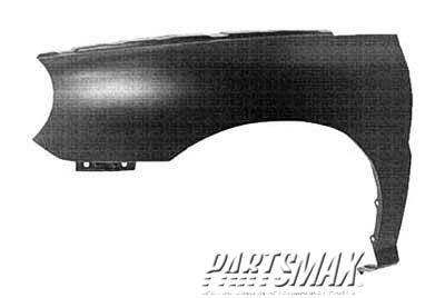 1240 | 2002-2002 KIA RIO LT Front fender assy RX-V; w/o side molding holes | KI1240104|0K32A52211